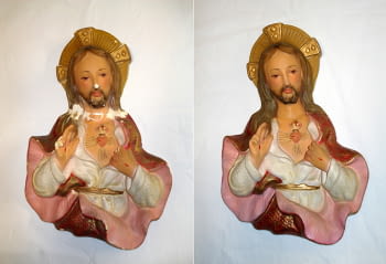 Restauració d'un Sagrat Cor